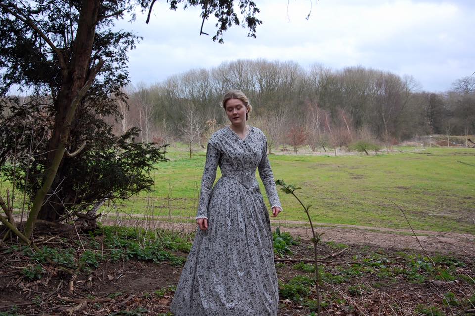 1850's day dress by Pauline Loven. Photo Pauline Loven (c) 2016